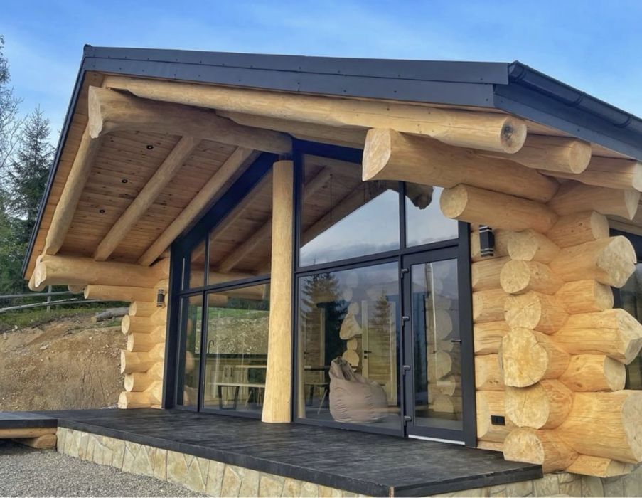 Будинки зі зрубу, дикий зруб