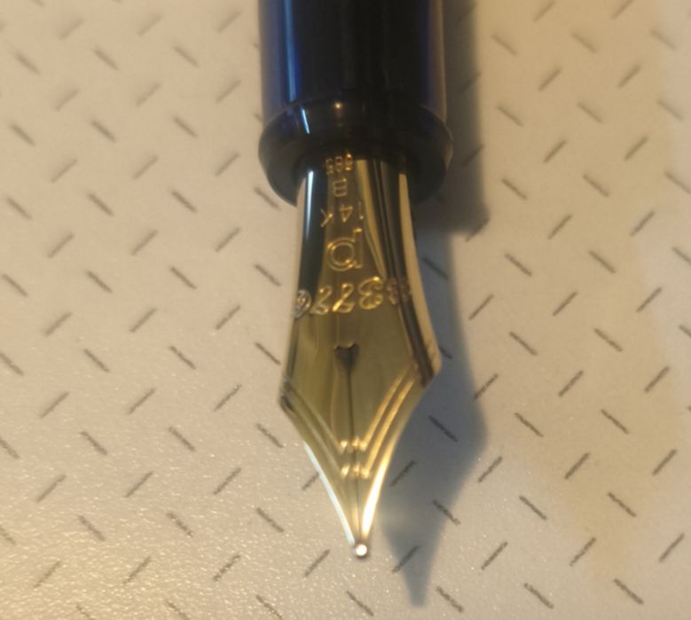 PLATINUM Japońskie pióro wieczne #3776 Century Gold Trim Chartres Blue