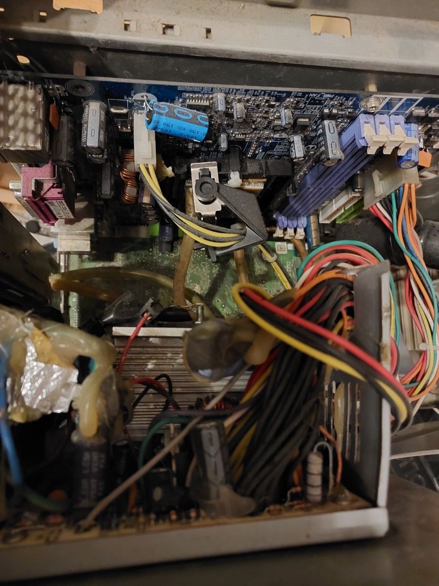 retro athlon64 chłodzony wodą z GeForce