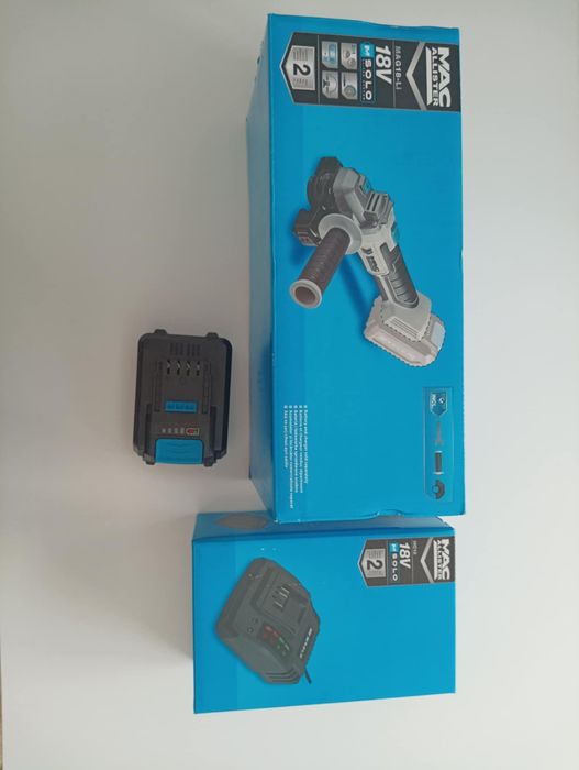 Szlifierka kątowa MacAllister 115 mm 18 V akumulator 2.0 Ah+ ładowarka
