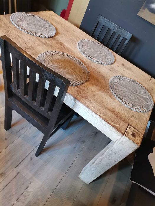 Masywny stół Kolonialny, industrialny, loft