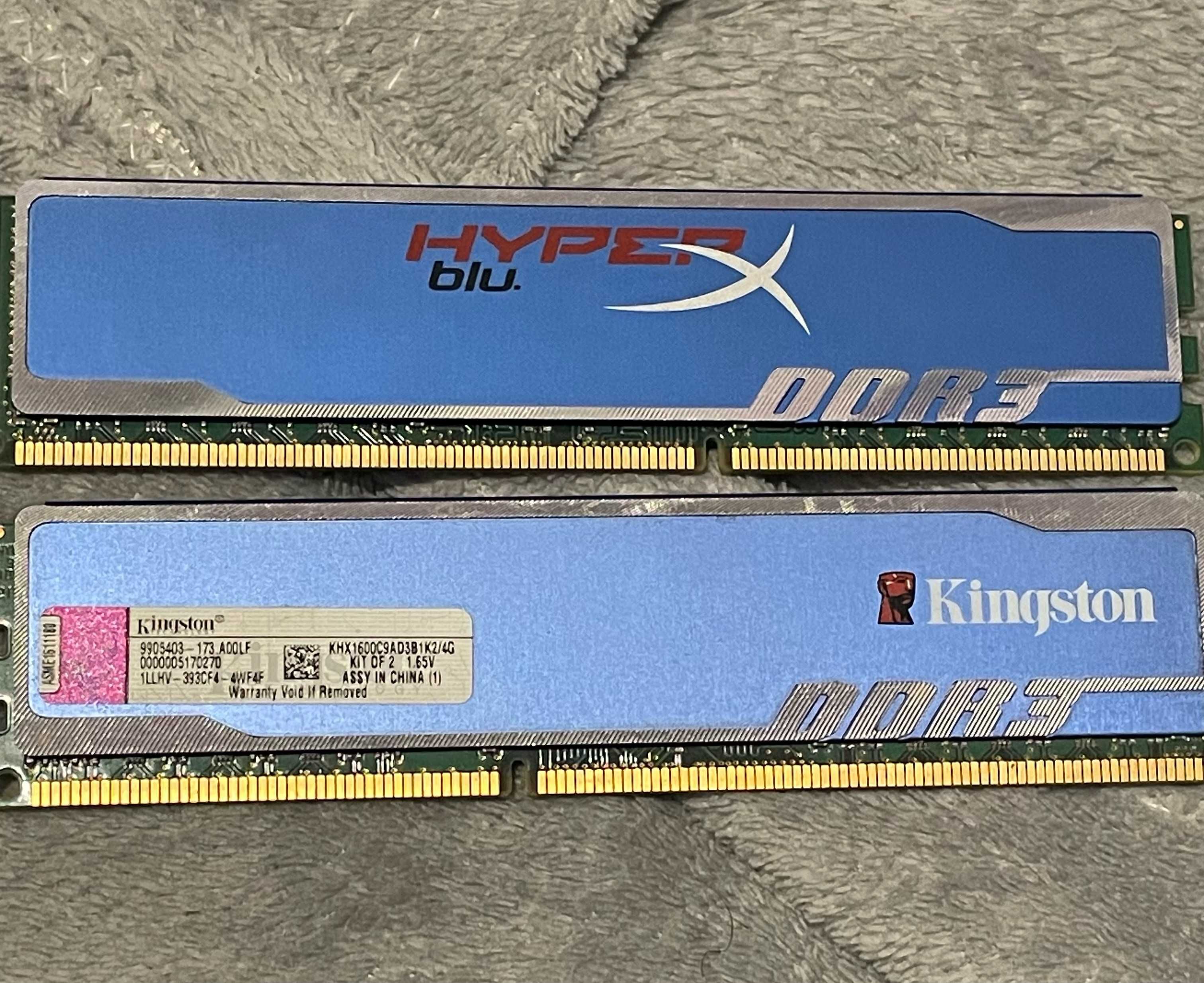 [8GB] 2x4GB RAM kingston khx1600c9d3b1k2/4g ddr3