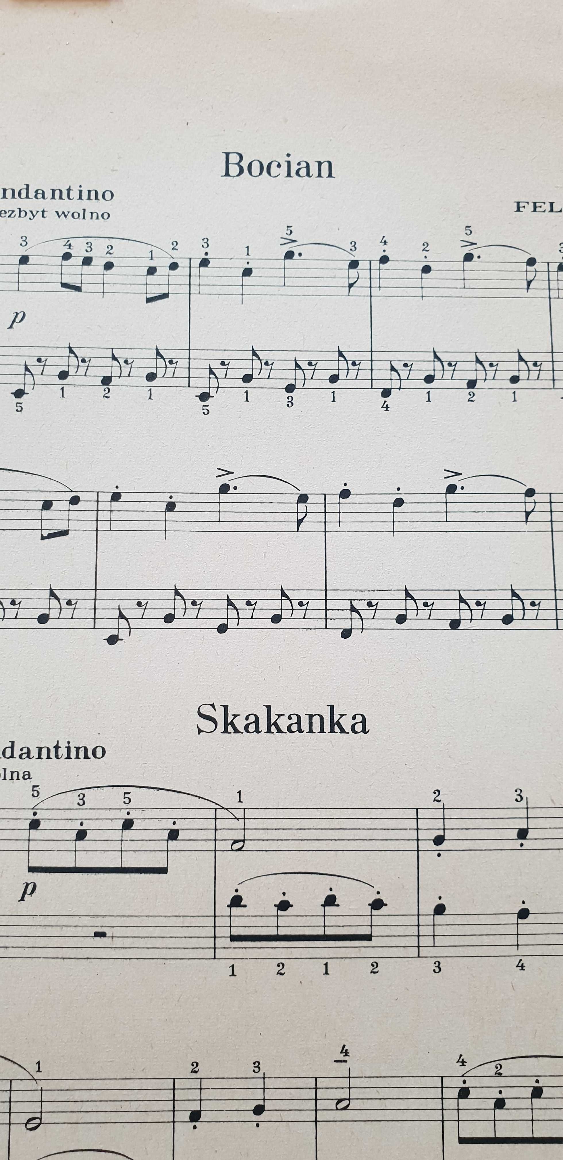 Zestaw nut rok 1953 "Zaczynam grać" Feliks Rybicki