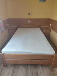 Łóżko drewniane 120x200 cm. z materacem
