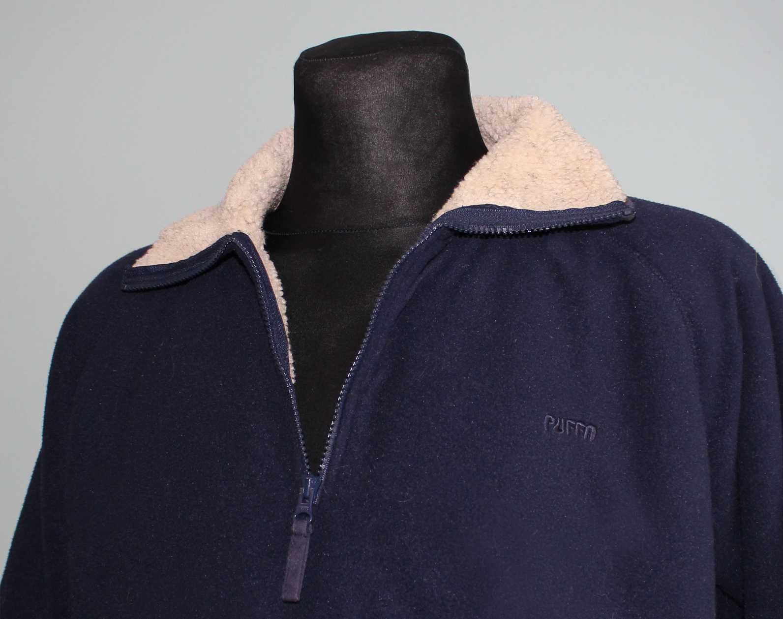 Puffa gruba męska bluza polarowa polar kurtka r.M