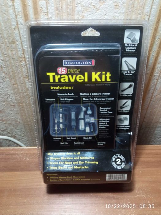 Дорожний Набір для Грумінгу Remington TLG-100 15 Предементів з США