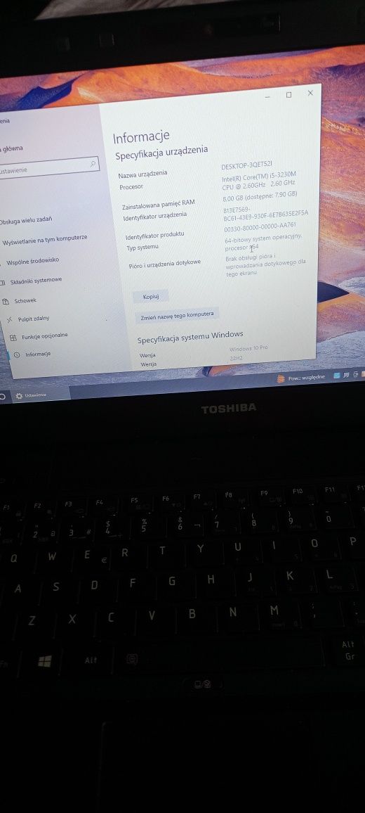 Toshiba portege r930 i5 3,2 ghz 8gbram 256 SSD bateria zasilacz modem