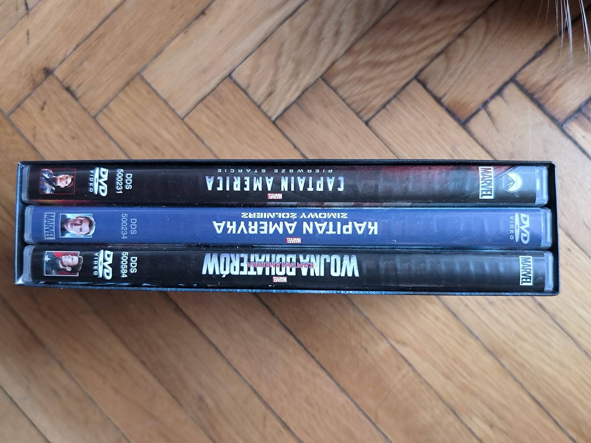 Kapitan Ameryka kolekcja trzech filmów Blue Ray