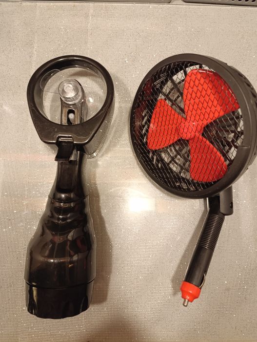 Wentylator samochodowy i wentylator przenośny