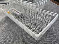 3 kosze druciane z wysuwaną prowadnicą do szaf PAX IKEA szer. 100cm