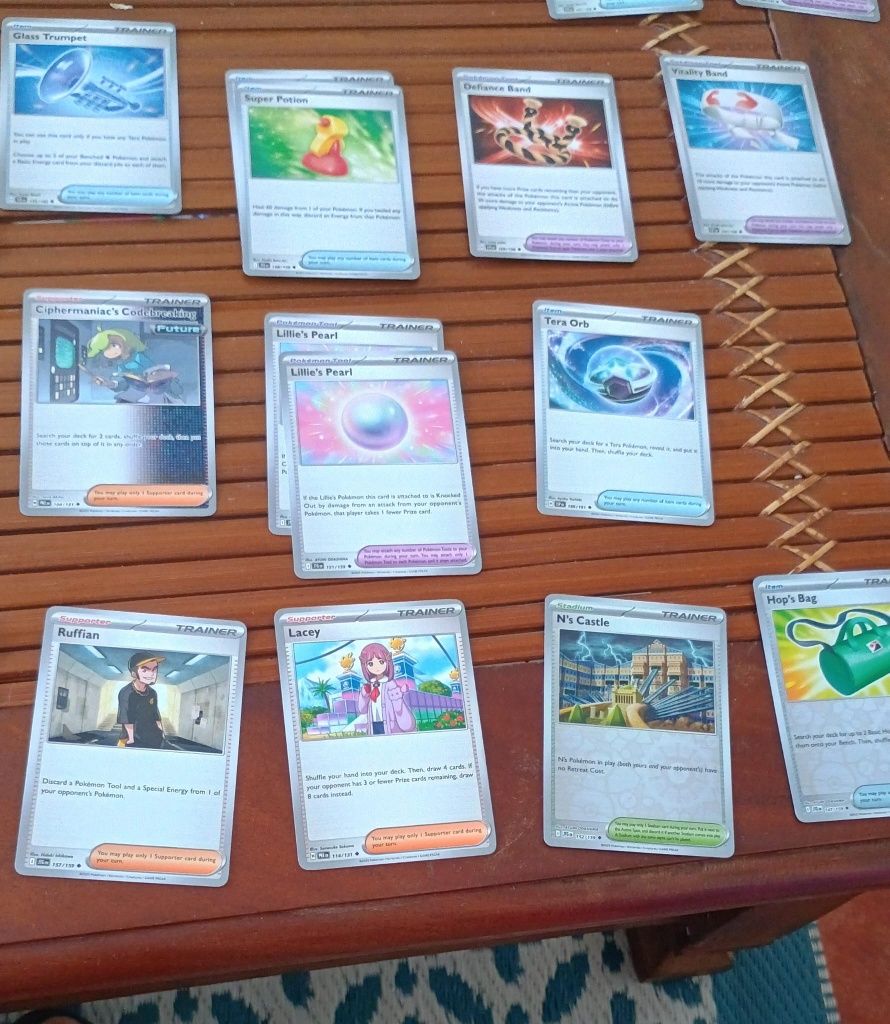 77 Cartas Pokemon - Trainers e Items (ENG)
