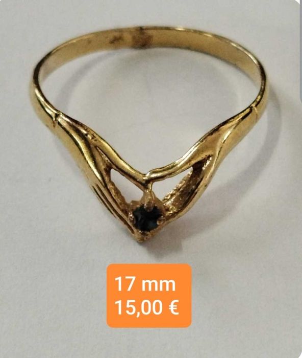 Anel em Prata dourada, muito bonito