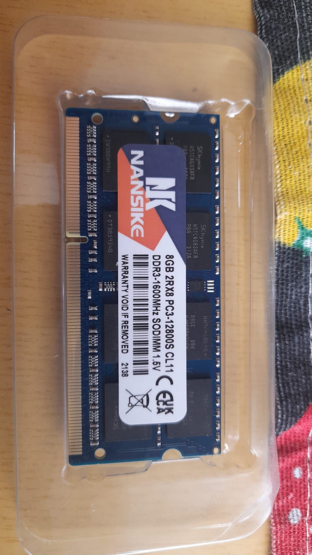 Memoria ram 8g ddr3