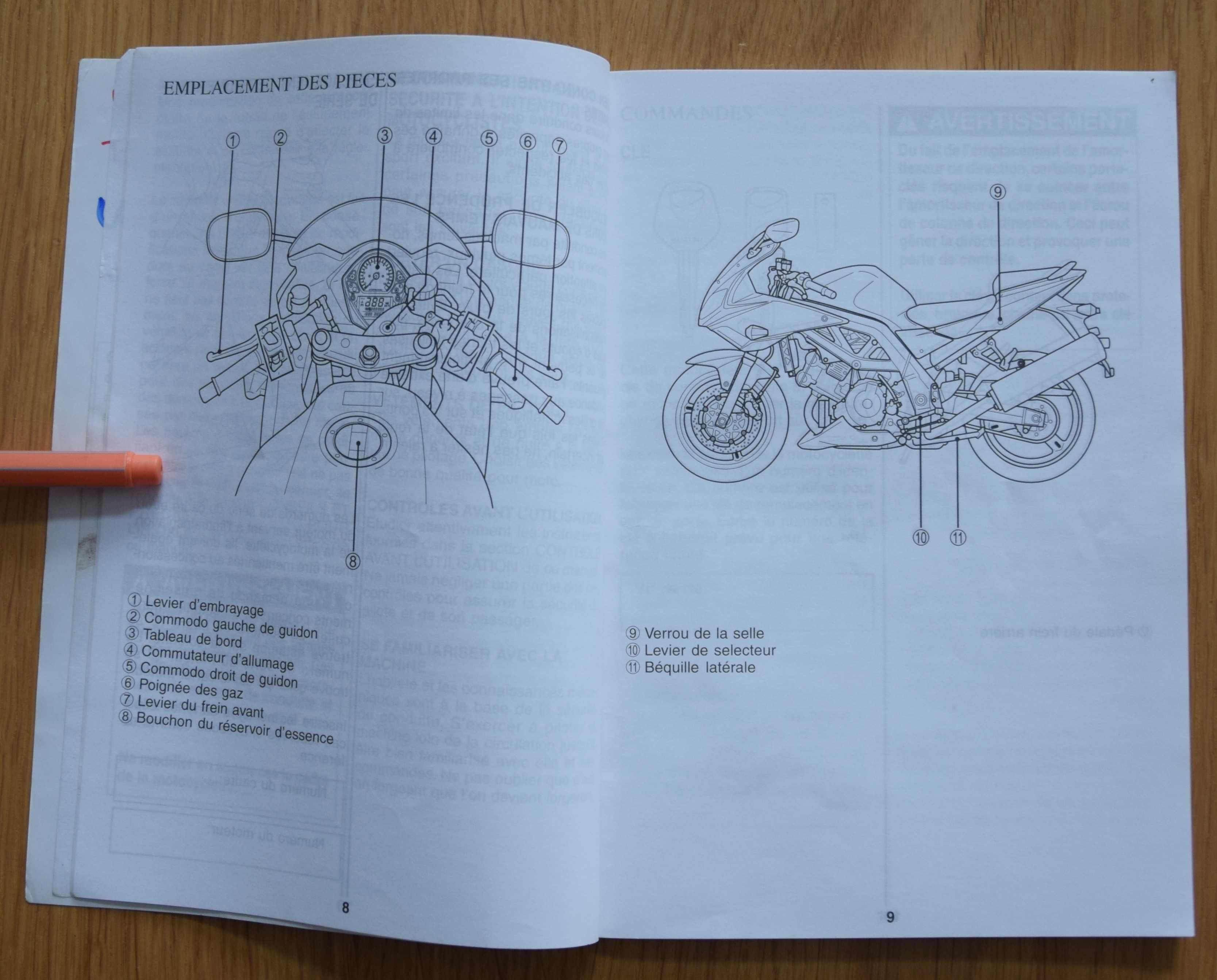 Instrukcja obsługi Suzuki SV1000S