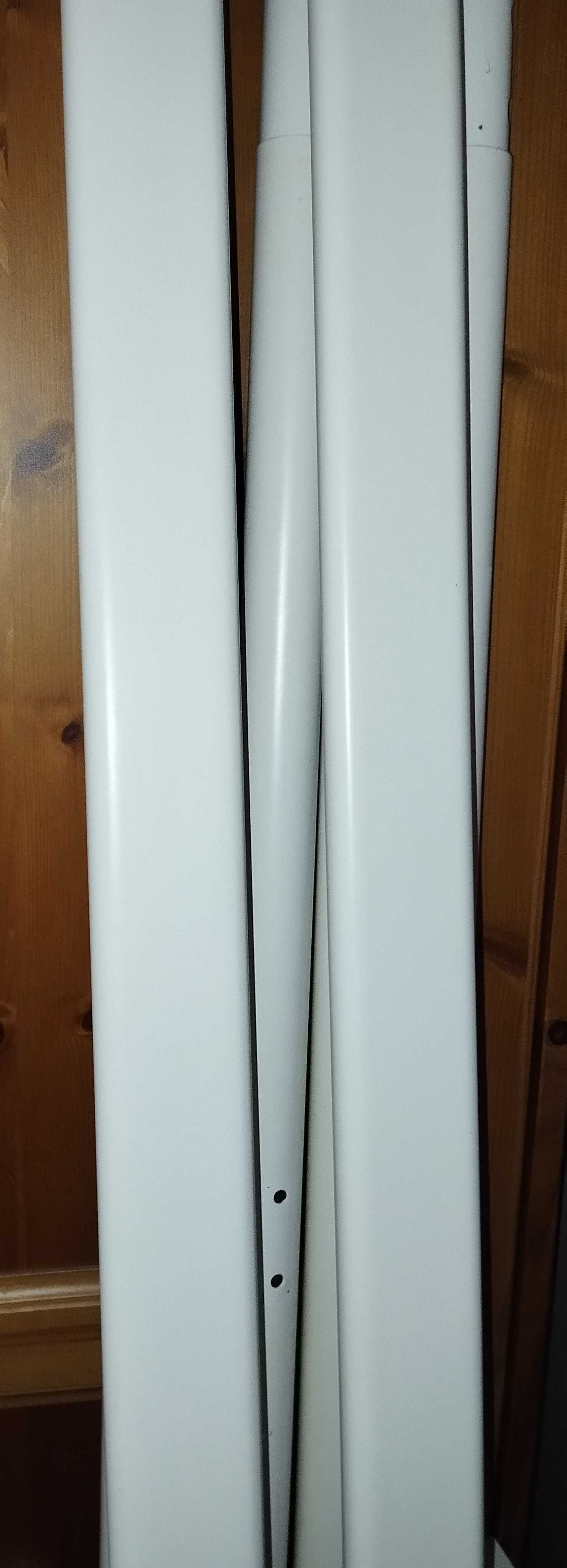 Łóżko piętrowe IKEA metalowe białe 90x200, wysokie