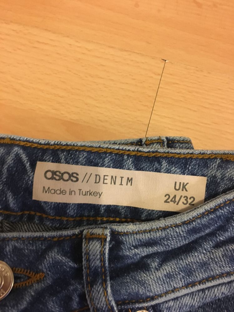 Jeansy ASOS nowe niebieskie