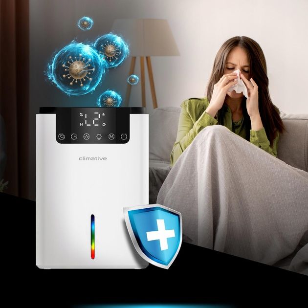 Осушувач повітря Dehumidifier D2. 2л 38 дБ таймер дисплей Білий