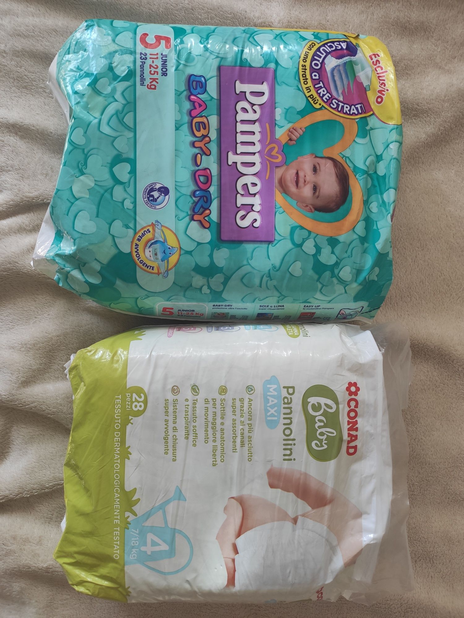 Підгузки Pampers 5, Conad 4