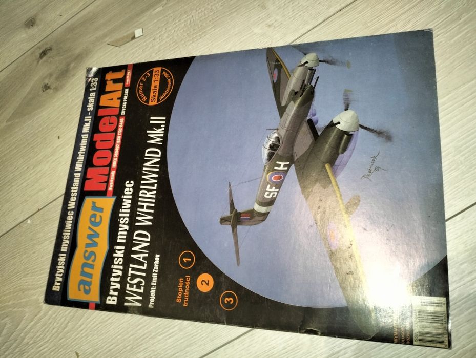 Model kartonowy Whirlwind Mk II