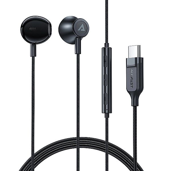 Słuchawki douszne Acefast L2 ze złączem USB-C, mikrofonem i pilotem 1,