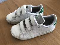 Sapatilhas originais Adidas tamanho 32 brancas e verde