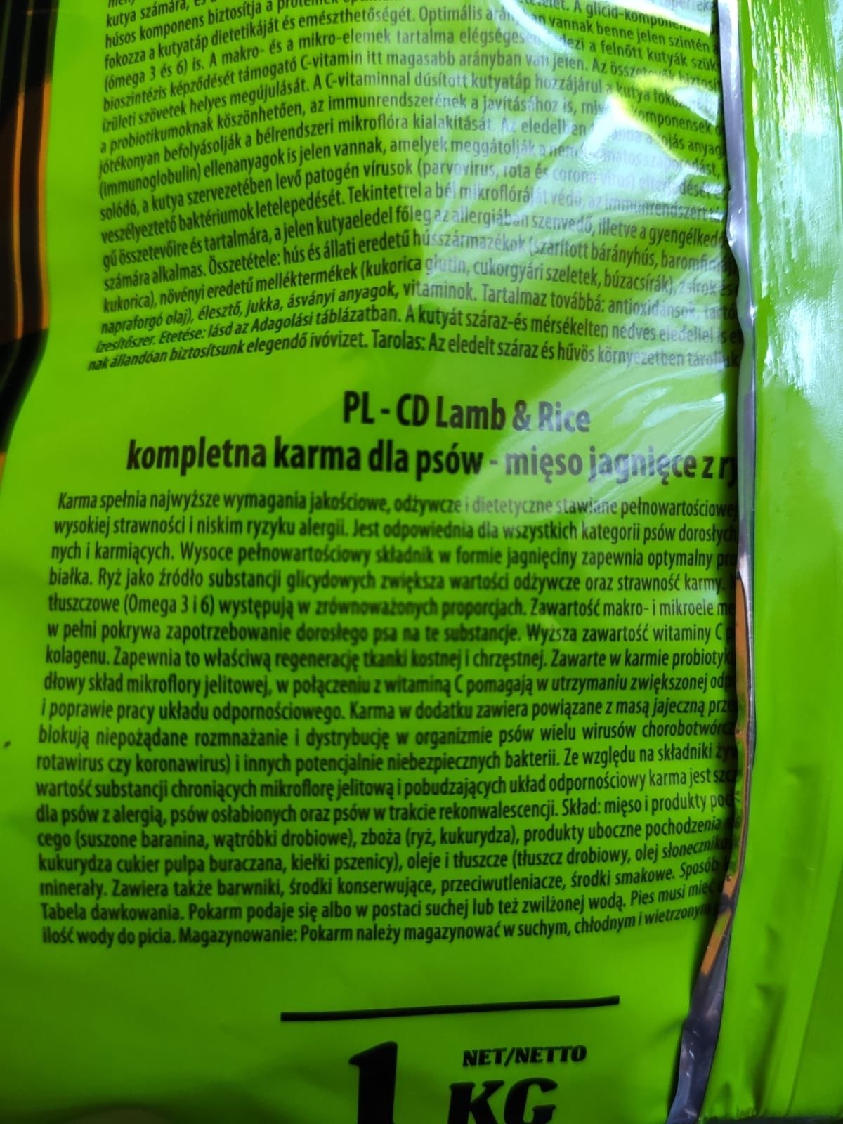 Karma dla psa Delikan CD Super Premium Lamb&Rice 1kg