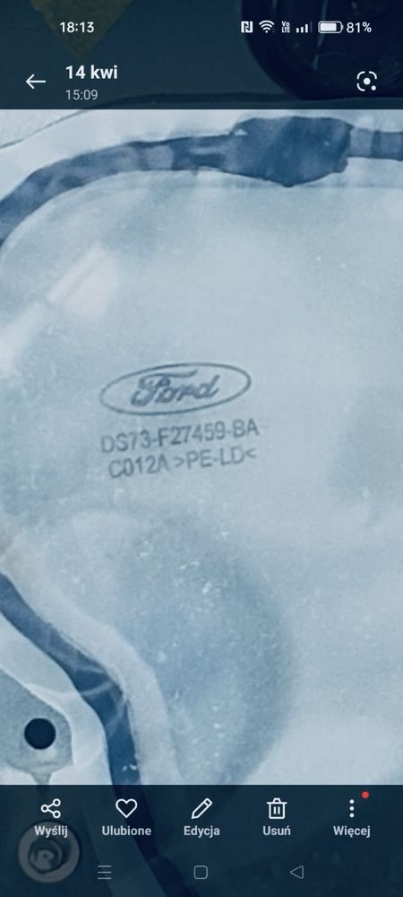 Tylne lewe drzwi Ford Fusion USA 2017/ Mondeo MK5