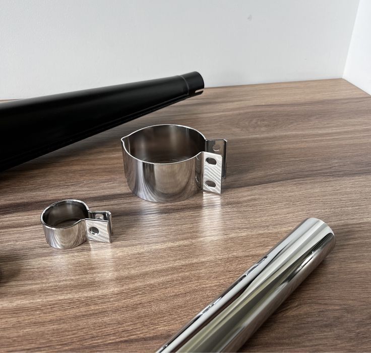 NOWY POLSKI komplet zestaw wydechowy tłumik WSK 125 B1 DWURAMÓWKA