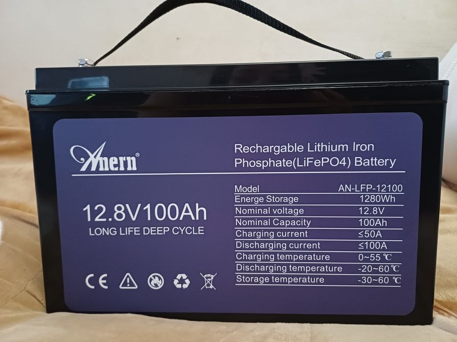 Акумулятор Anern LiFePO4 12V 100A AN-LFP12100