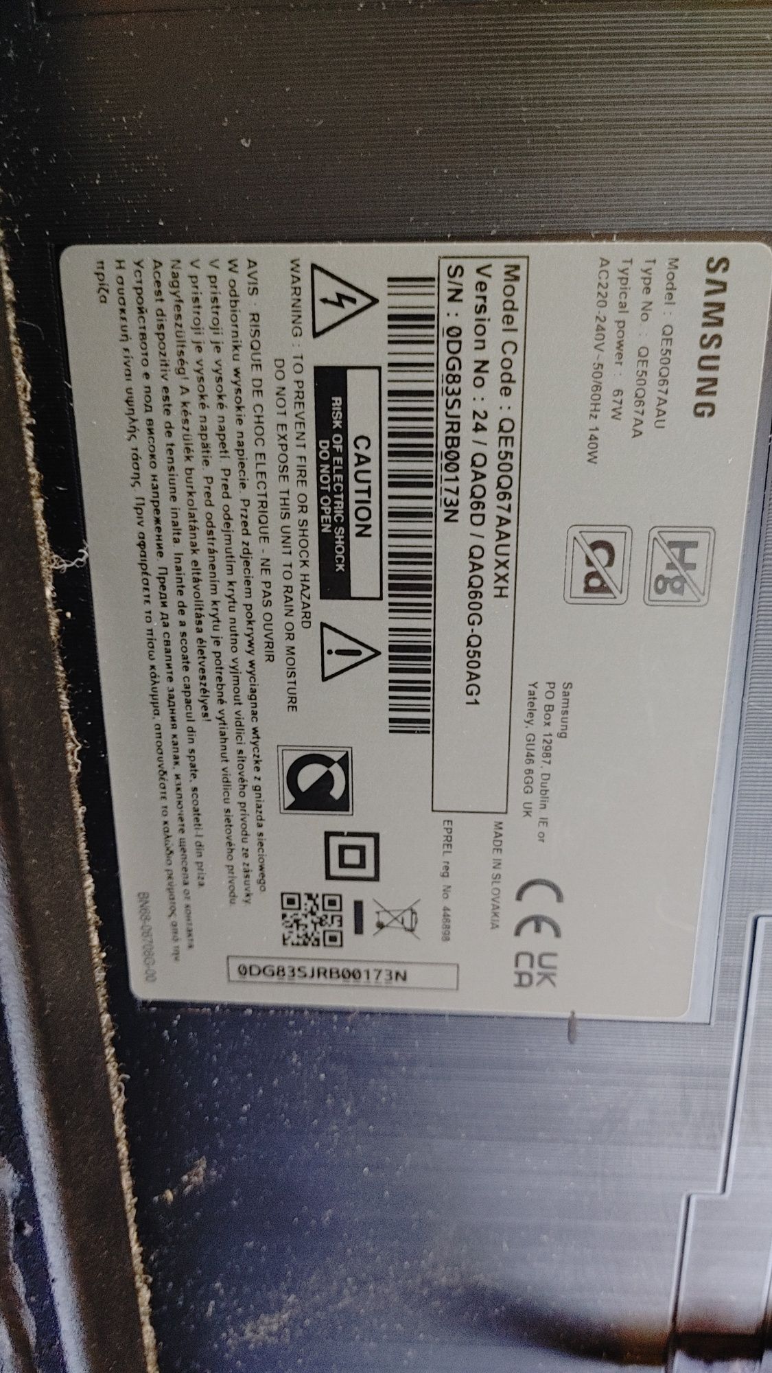 Samsung QLED QE50Q67