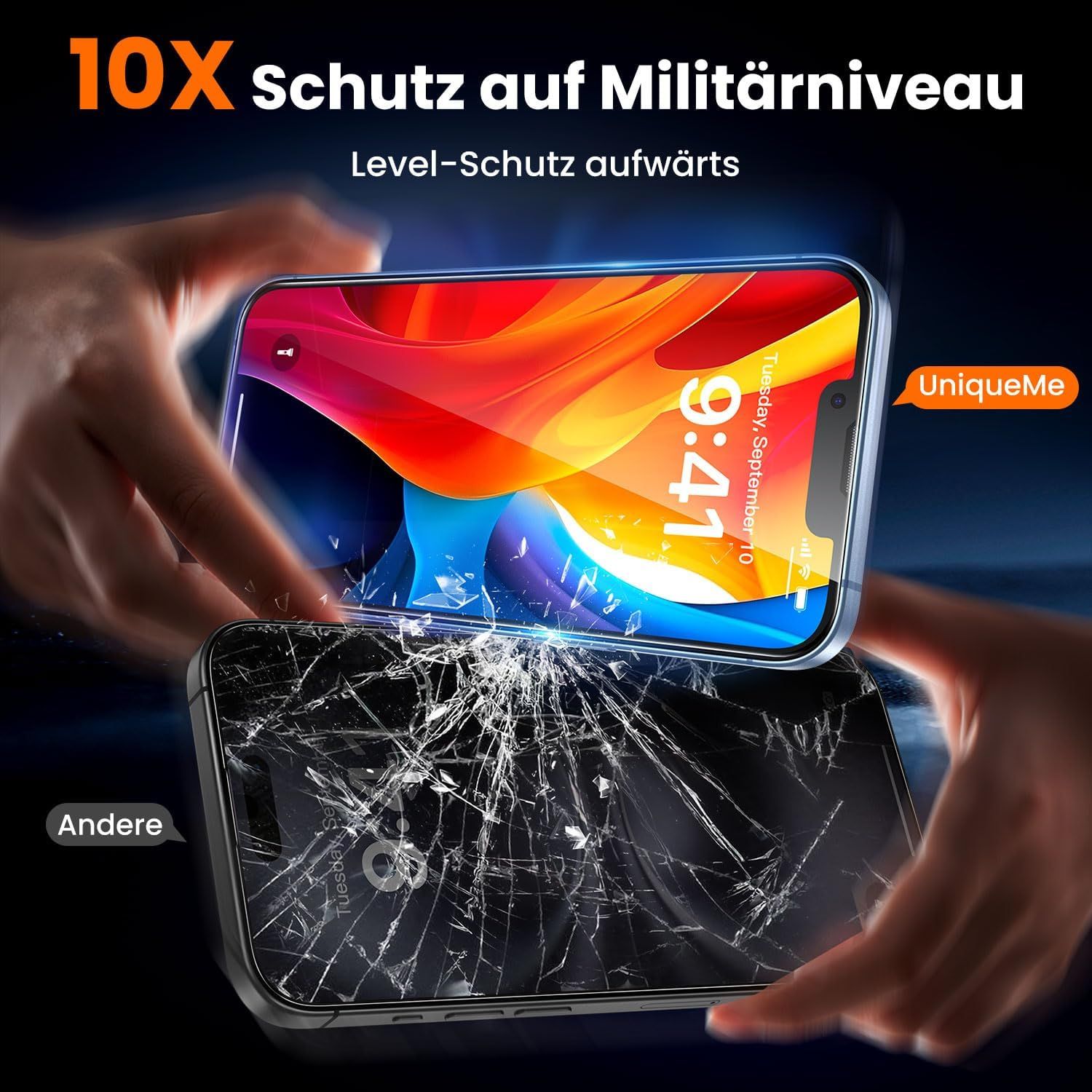 szkło hartowane do apple iphone 13/13 pro / 14 9h 2 sztuki + szablon
