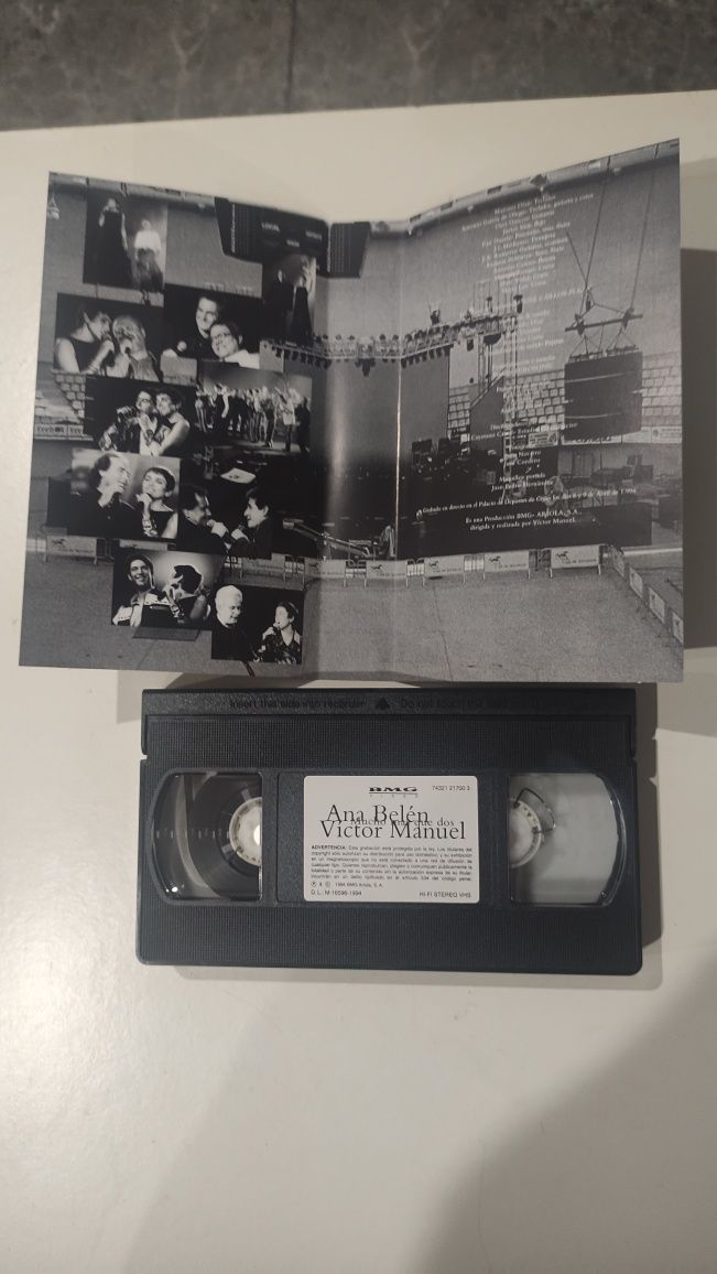 Cassete VHS Concerto Ana Belen/Victor Manuel