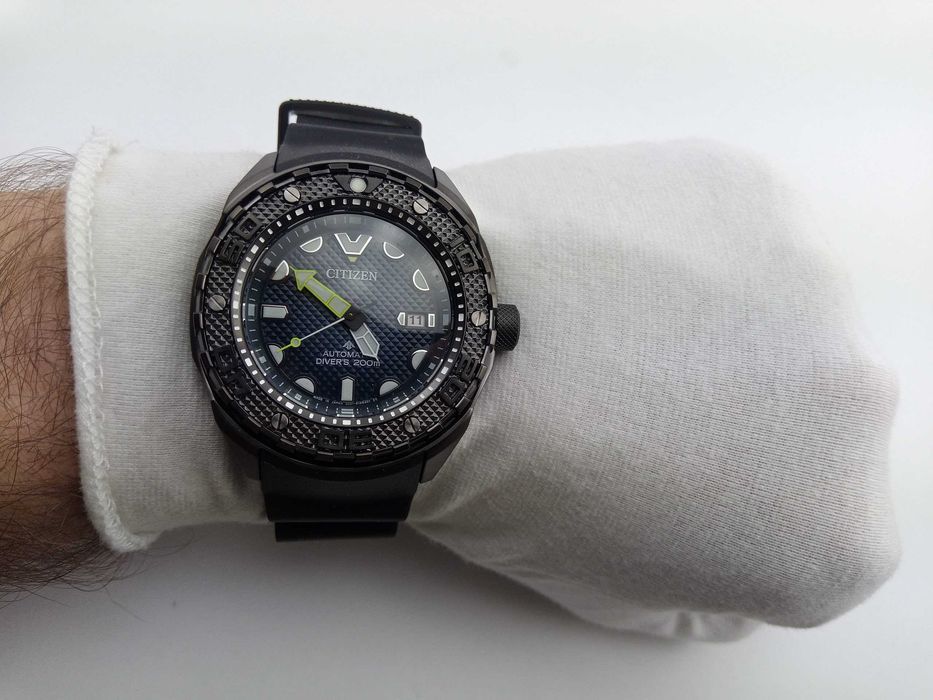 Титановые японские 200м дайверские часы Citizen NB6005-05L, Механика