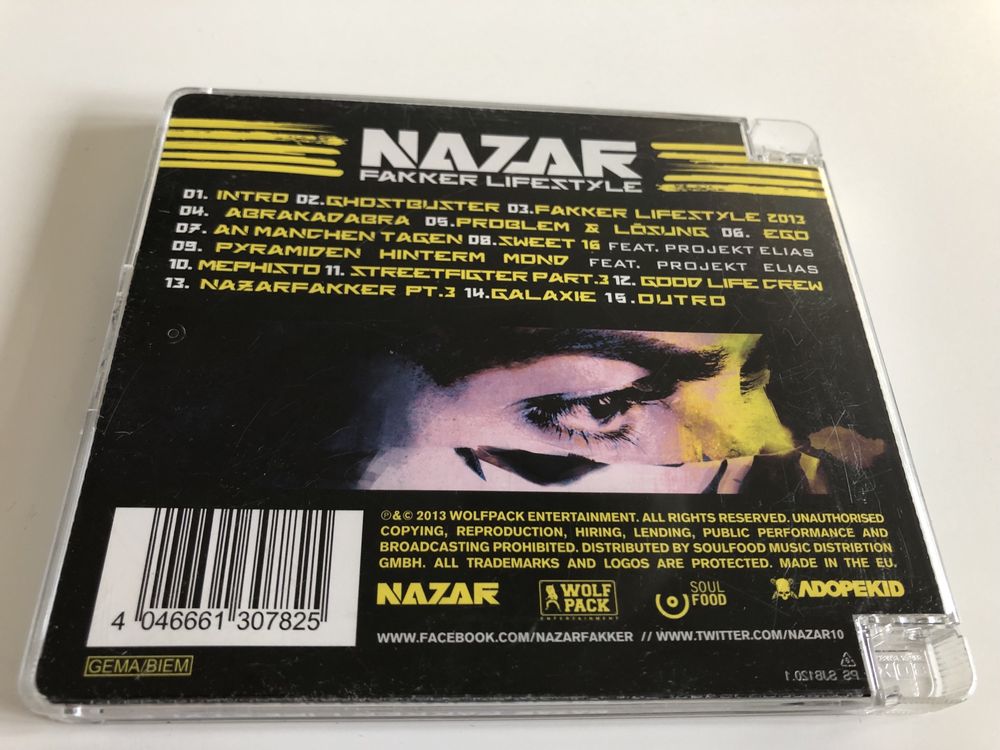 Nazar Fakker Lifestyle CD jak Nowa Unikat