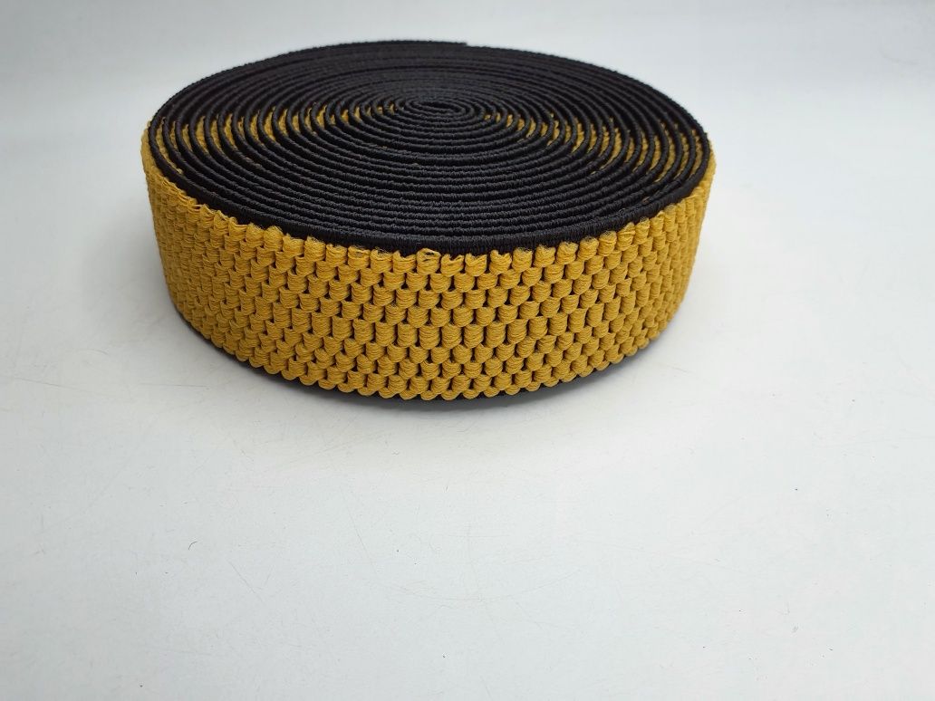 Guma szelkowa kupon 5 m.x 4 cm.żółta
