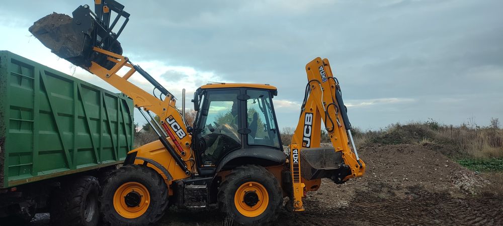 Usługi koparko-ładowarką, koparka, wykopy, fundamenty, prace ziemne