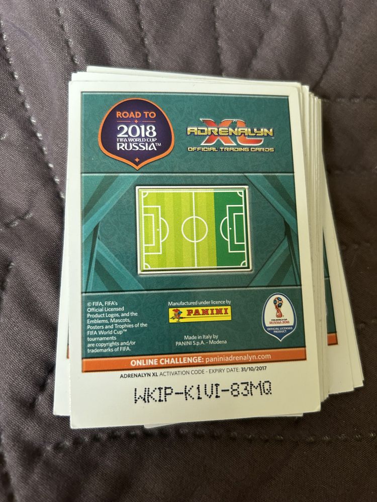 Karty piłkarskie 2018