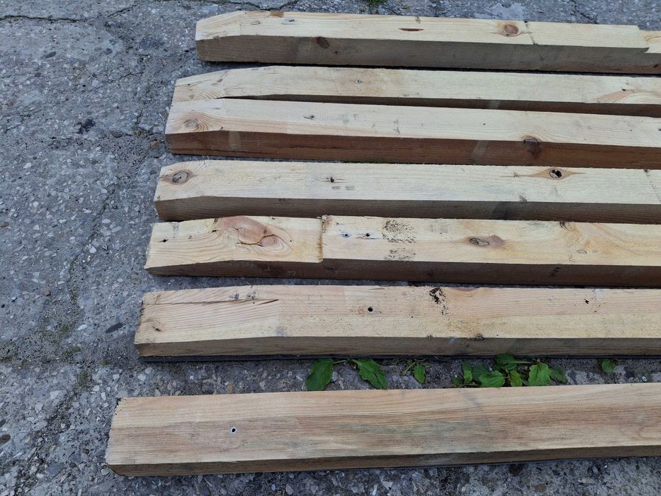 Legary podłogowe, kantówka taras 80x90mm