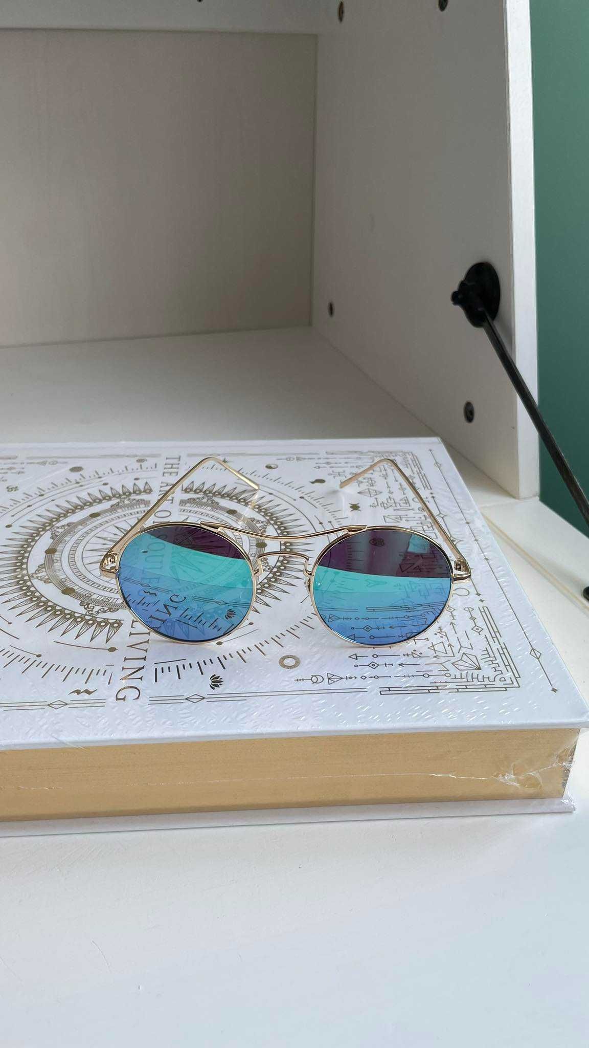 H&M damskie okulary przeciwsłoneczne okrągłe
