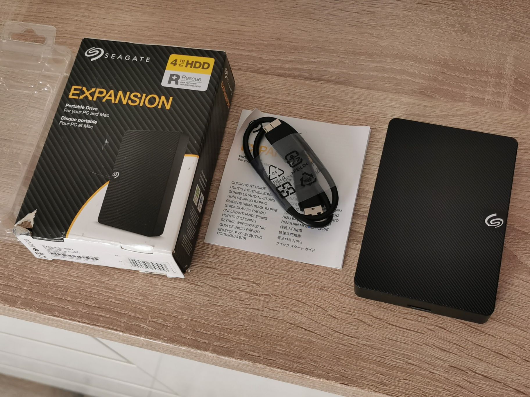 Seagate expansion 4tb dysk zewnętrzny hdd usb