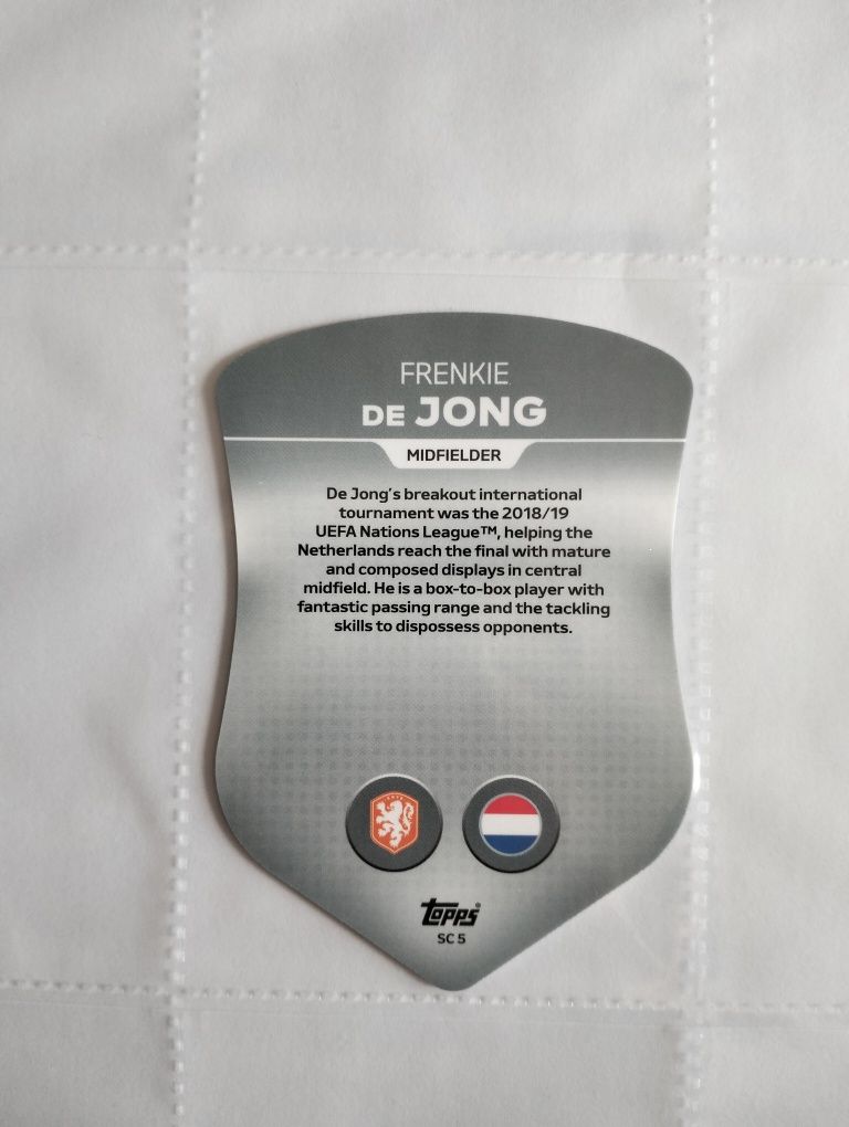 Euro Match Attax- Chrome Shield Frenkie de Jong