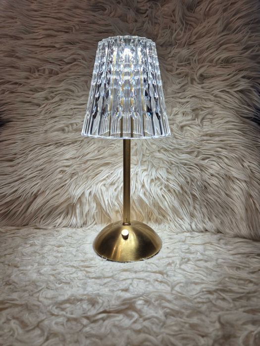 Lampa glamour LED bezprzewodowa dotykowa 3 tryby barw do domu