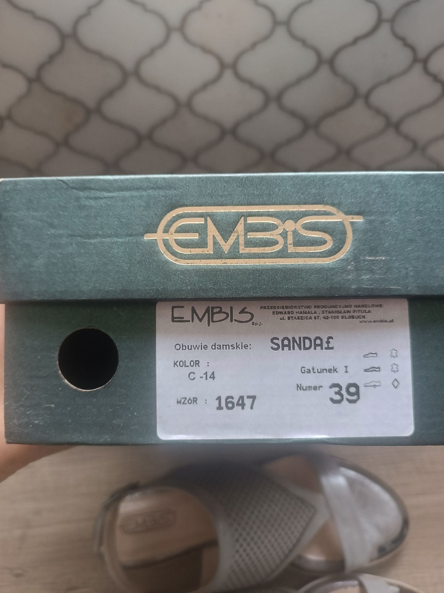Piękne sandały skórzane Embis 39
