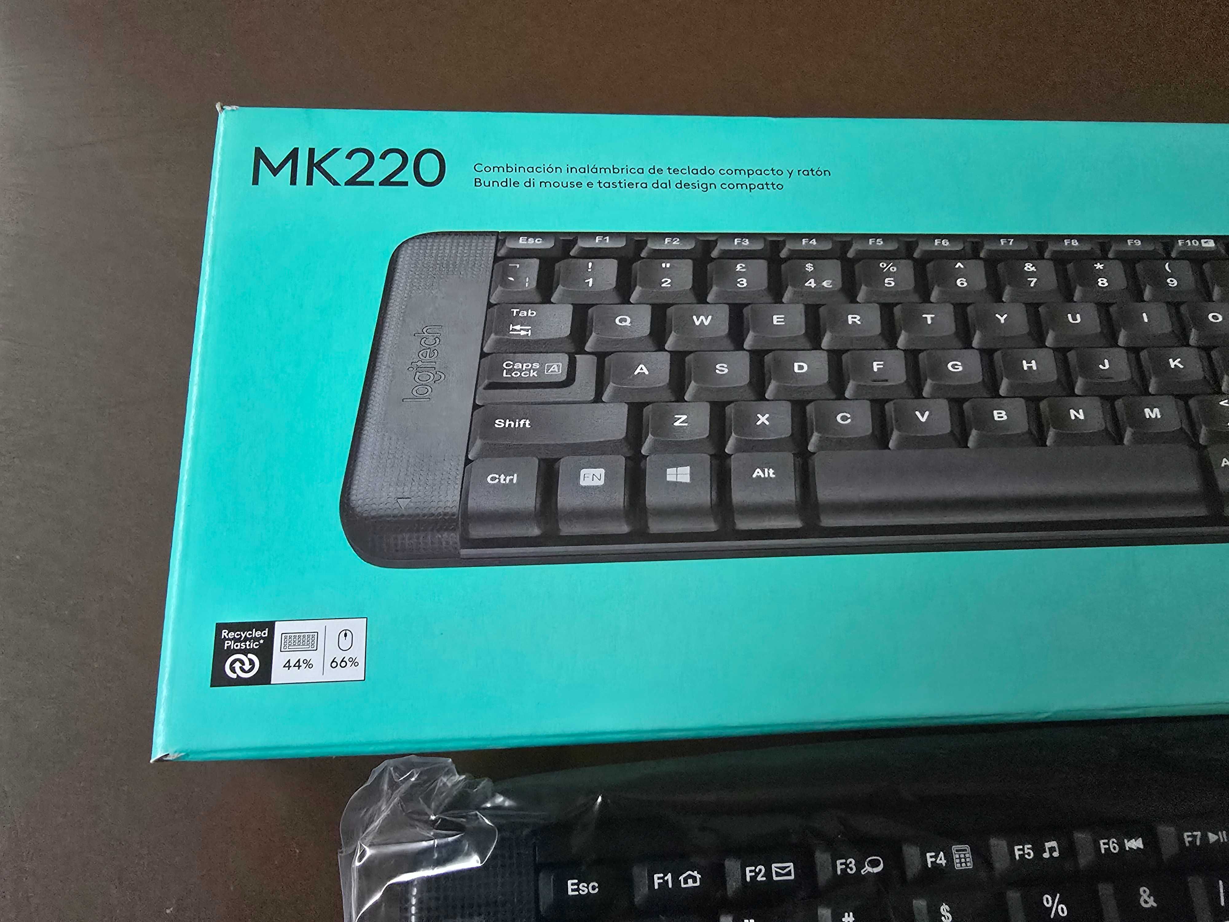 Teclado + Rato Logitech MK220 Wireless PT