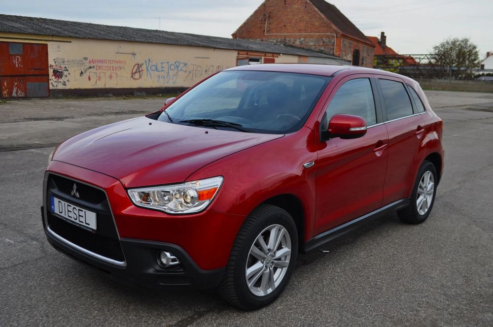 Mitsubishi ASX Sunrise Red 1.8DID 150KM klima ALU17 serwis KAMERA chrompakiet HAK
