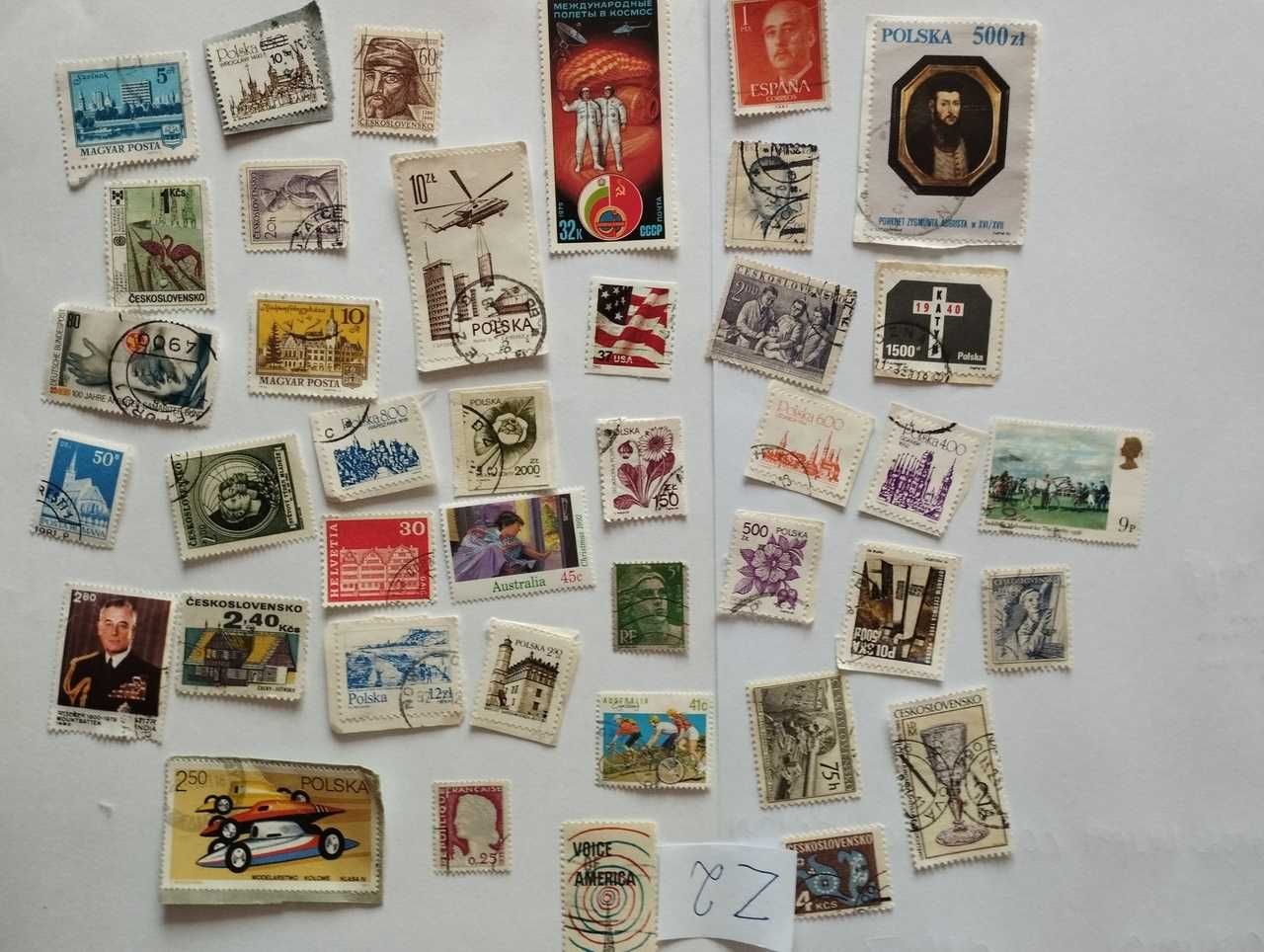 Z2 zestaw 180 znaczków Filatelistyka Świat Polska Arabskie i inne