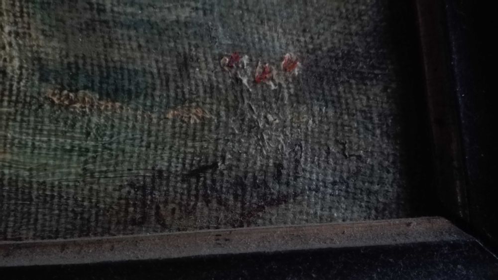 Художник К.Туцевич Пейзаж с деревьями РИ н.ХХвека