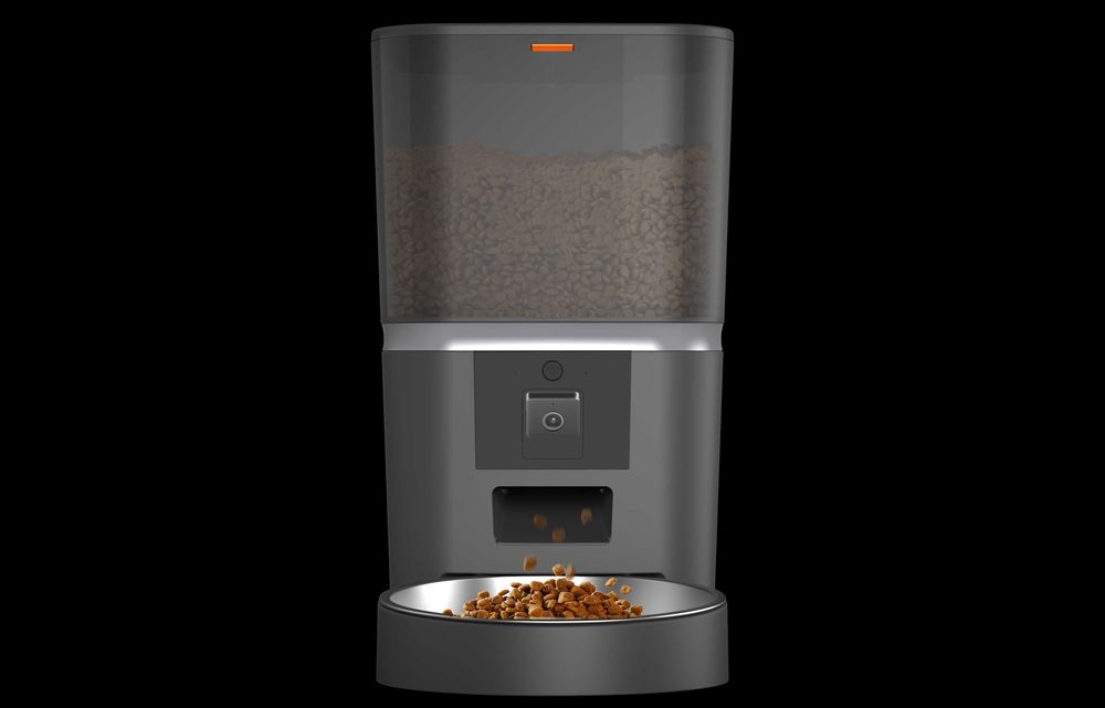 Dozownik karmy 6L z kamerą – wygodne karmienie psa lub kota