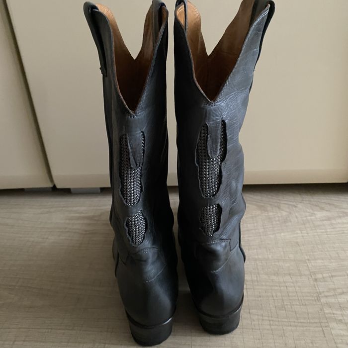 Сапоги козаки шкіра 40р