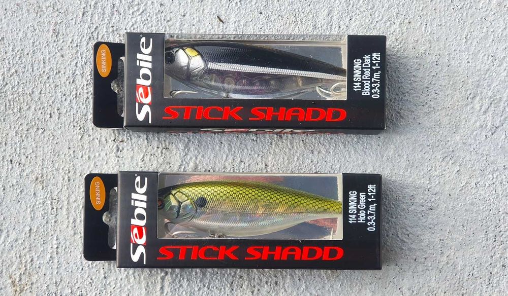 Unikat! Wobler jerk SEBILE Stick Shadd 114mm Sinking - 2 sztuki
